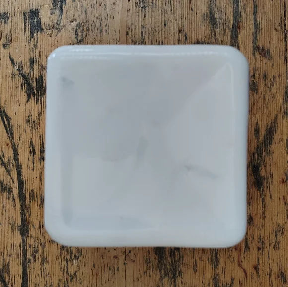 White Milk Glass Vintage Coffee Canister - Picture 6 of 6